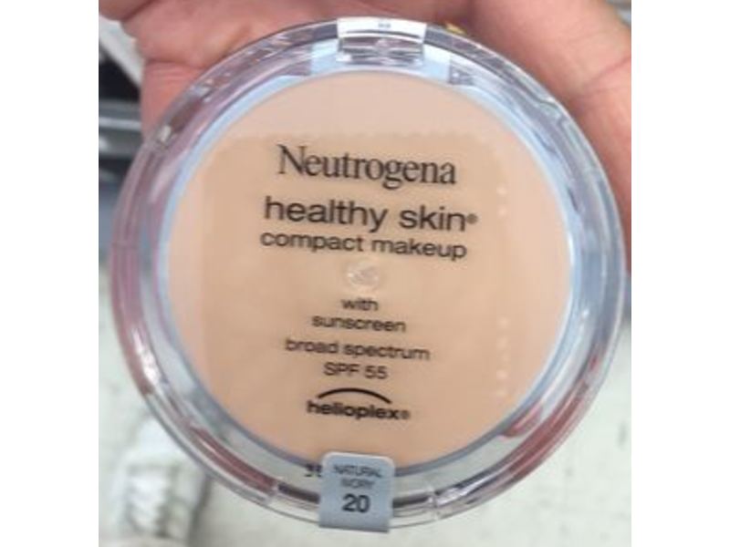 Neutrogena Healthy Skin Compact Makeup, SPF 55, 20 Natural Ivory, 0.35 oz/9.9 g