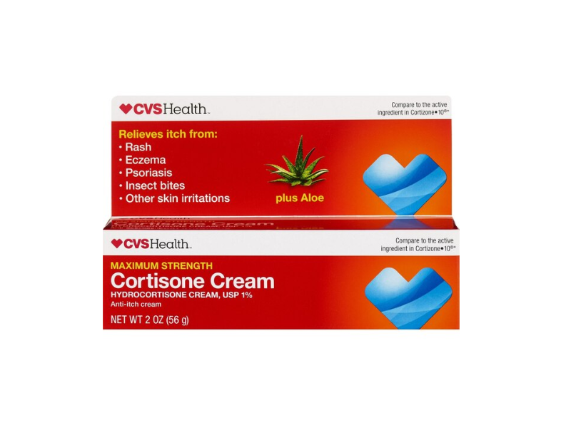 CVS Health Cortisone Anti-Itch Cream, Aloe, 2 oz/56 g