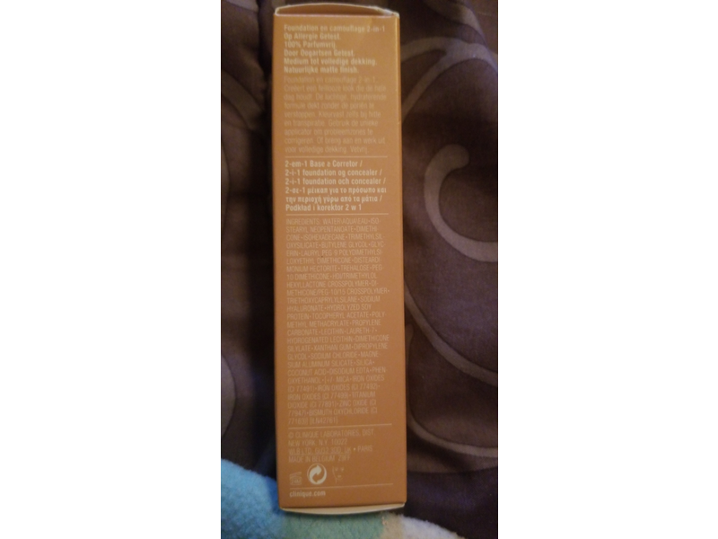 Clinique Beyond Perfecting Foundation + Concealer, WN 12 Meringue, 1 fl oz/30 mL
