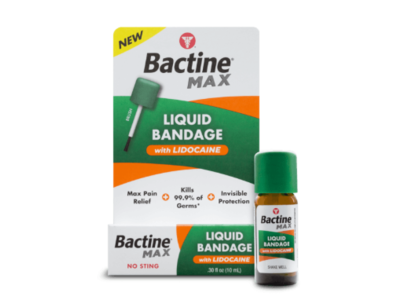 Bactine MAX Liquid Bandage, Lidocaine, 0.3 fl oz/10 mL