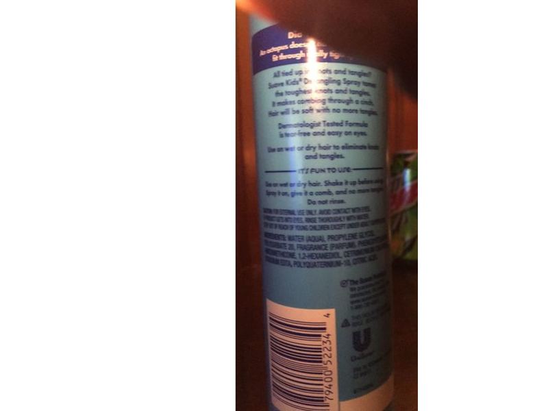 Suave Kids Detangler Spray, Apple, 10 fl oz