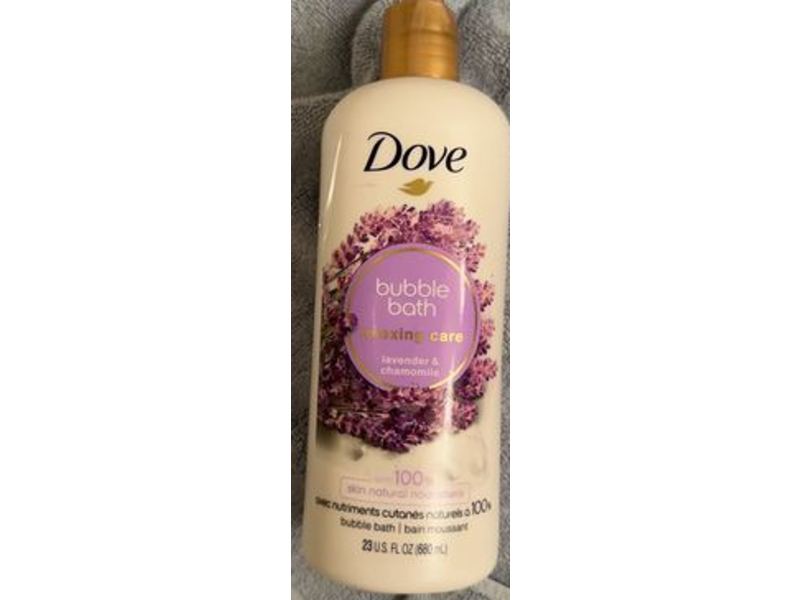 Dove Relaxing Care Bubble Bath, Lavender & Chamomile, 23 fl oz/680 mL