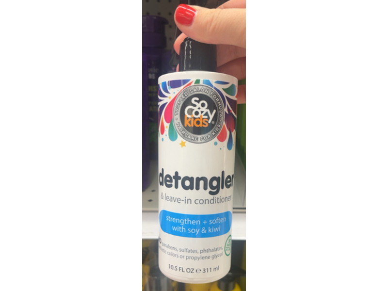 Socozy Kids Detangler & Leave-In Conditioner, Soy & Kiwi, 10.5 fl oz/311 mL