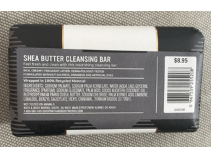 Bath & Body Works Shea Butter Cleansing Bar, Gingham Legend, 5 oz/141.75 g