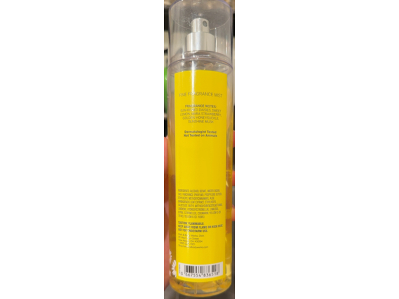 Bath & Body Works Love & Sunshine Fine Fragrance Mist, 8 fl oz/236 mL