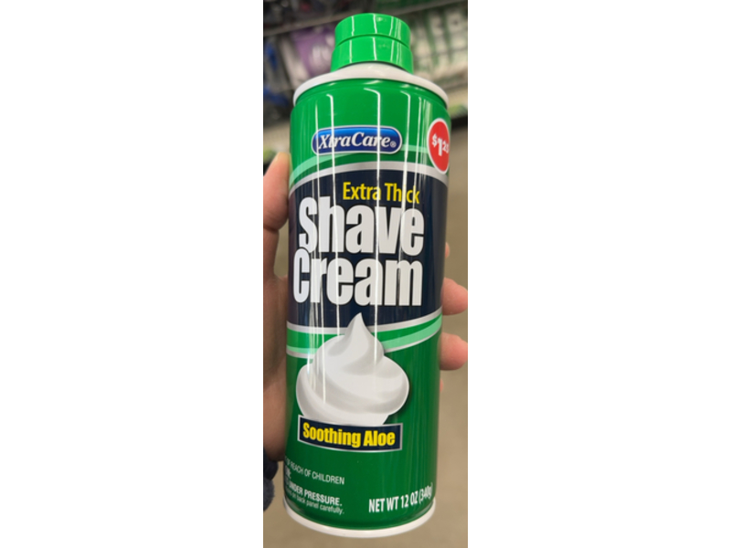 XtraCare Shave Cream, Soothing Aloe, 12 oz/340 g