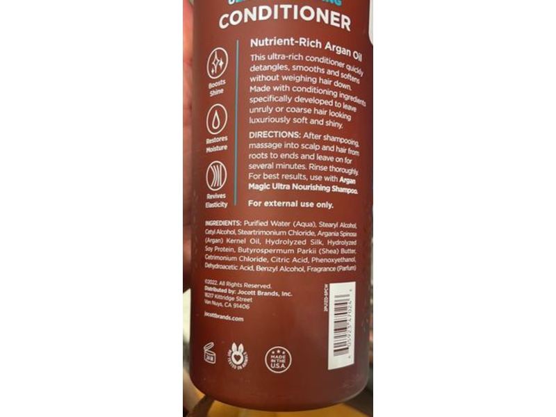 Argan Magic Ultra Hydrating Conditioner, Paraben Free, 32 fl oz/946 mL