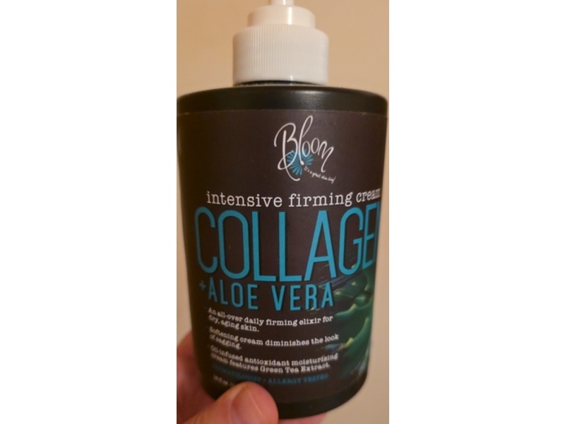 Bloom Intensive Firming Cream, Collagen+Aloe Vera, 15 fl oz/444 mL