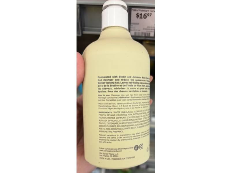 Hairitage By Mindy Mcknight Length Check Biotin Infused Shampoo, 13 fl oz/384 mL