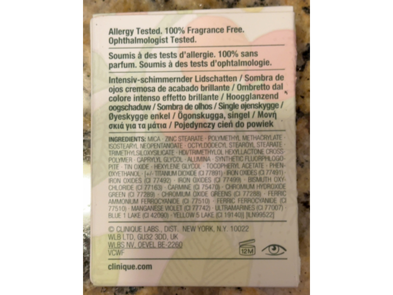 Clinique All About Shadow Super Shimmer, 01 Sunset Glow, 0.06 oz/1.9 g