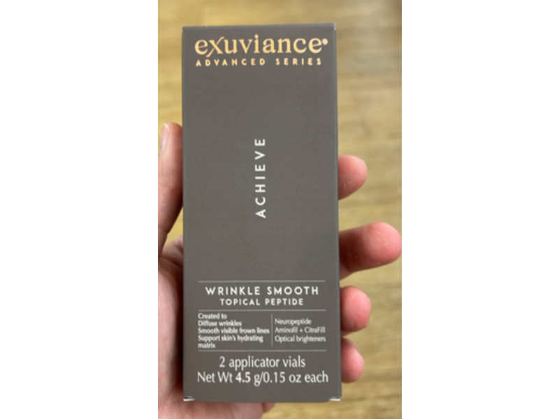 Exuviance Achieve Wrinkle Smooth Topical Peptide, 0.15 oz/4.5 g, 2 Applicator Vials