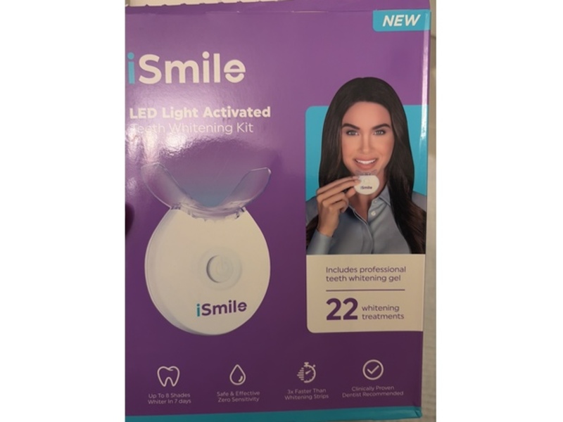 iSmile LED Light Teeth Whitening Kit, 22 Count