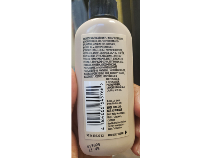 Clairol Professional Beautiful Collection Semi-Permanent Color, 18D Darkest Brown, 3 fl oz/88 mL