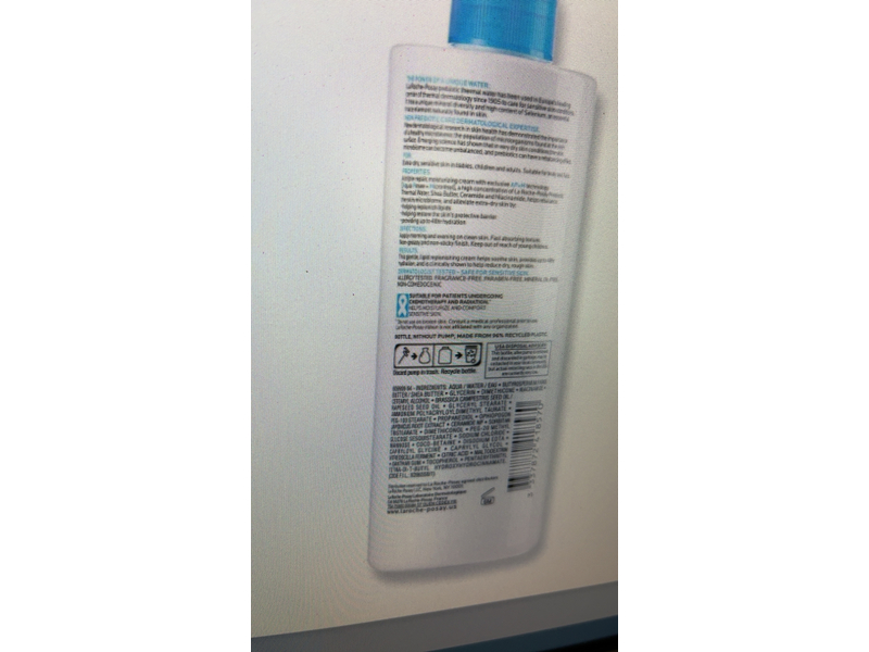 La Roche-Posay Triple Repair Moisturizing Cream, 13.52 fl oz (400 mL)