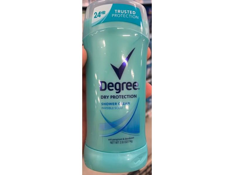 Degree Dry Protection Anti-Perspirant Deodorant, Shower Clean, 2.6 oz/74 g, Pack Of 6