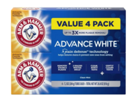 Arm & Hammer Advance white Anticavity Fluoride Toothpaste, Clean Mint, 7.2 oz/204 g, Pack Of 4 - Image 2