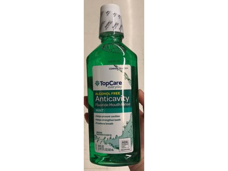 TopCare Anticavity Fluoride Mouth Rinse, Mint, 18 fl oz/532 mL