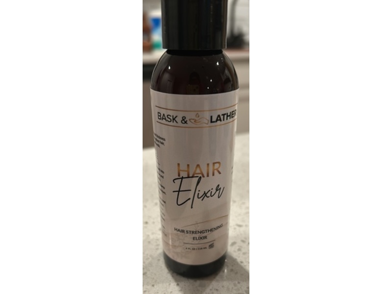 Bask & Lather Elixir Hair Strengthening Oil, 4 fl oz/118 mL