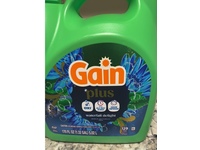 Gain Plus Odor Defense + Oxi Detergent, Waterfall Delight Airy Florals & Fresh, 129 Loads, 170 fl oz/5.02 L - thumbnail 2