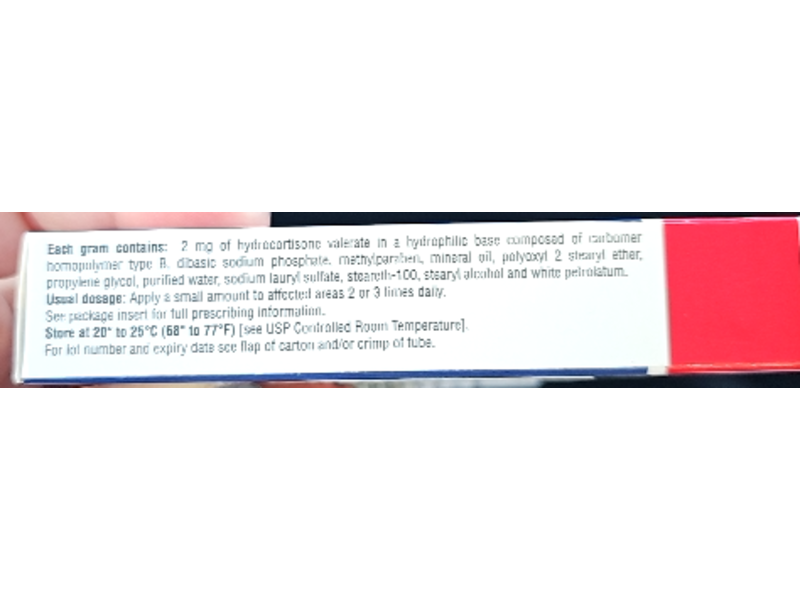 Hydrocortisone Valerate Ointment 0.2%, 15 g, Taro