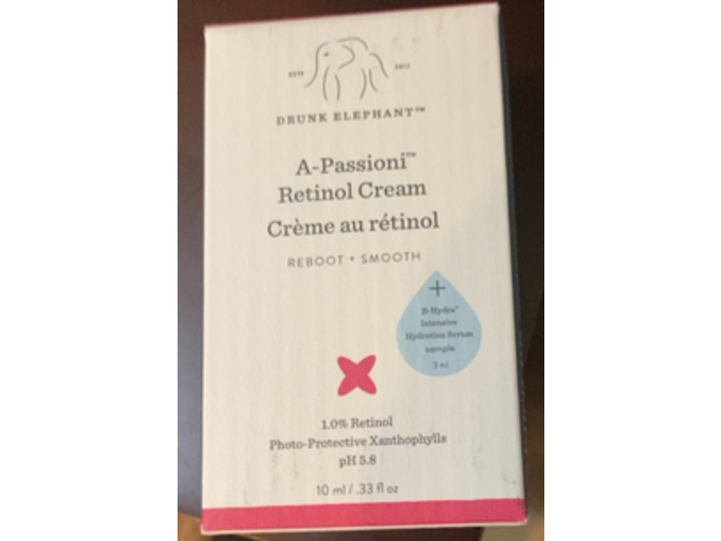 Drunk Elephant A-Passioni Retinol Anti-Wrinkle Cream, 0.33 fl oz/10 mL