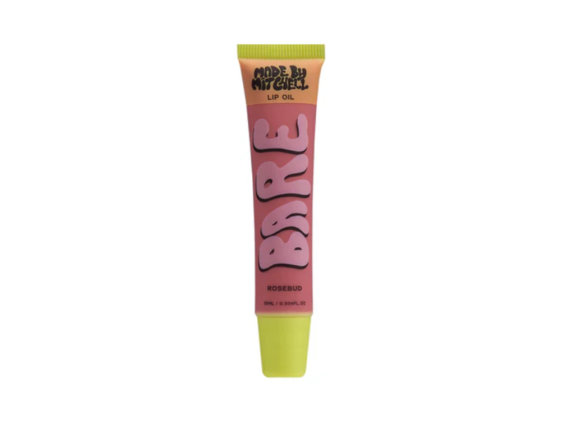 Made By Mitchell Bare Lip Oil, Rosebud, 0.504 fl oz/15 mL