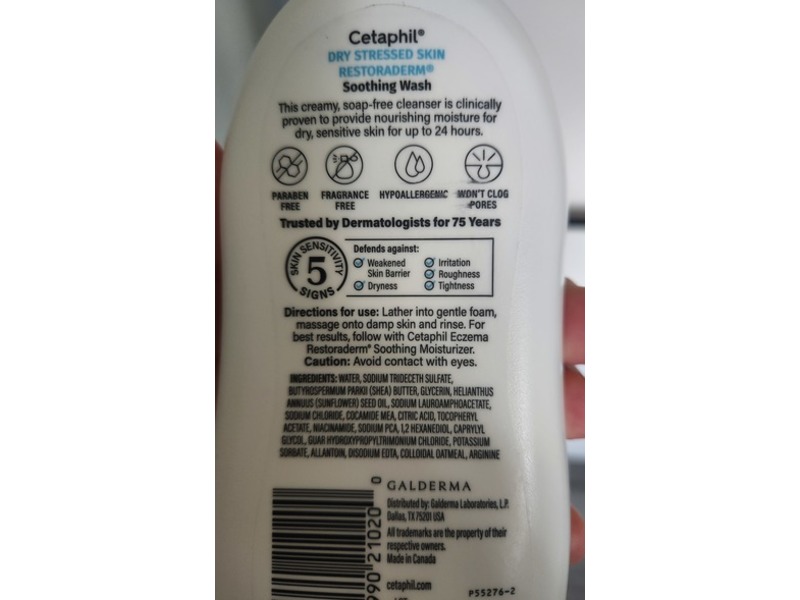 Cetaphil Restoraderm Soothing Wash , 10 fl oz/296 mL