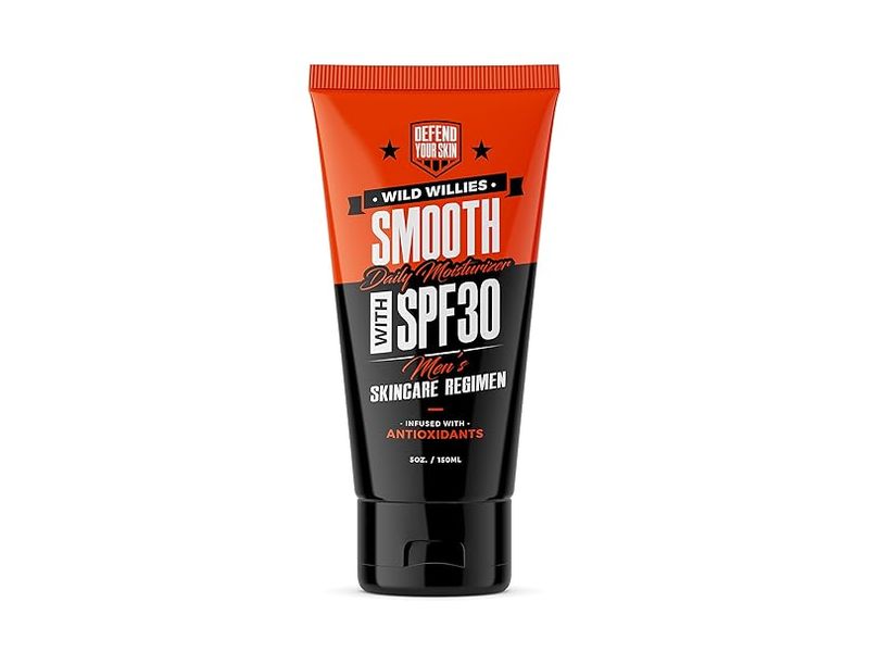 Wild Willies Men's Smooth Daily Moisturizer, SPF 30, 5 oz/150 mL