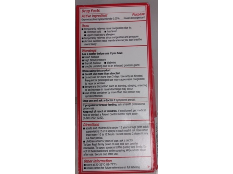 Sudafed Sinus Severe Original Nasal Spray, Oxymetazoline Hydrochloride, 1 fl oz/30 mL