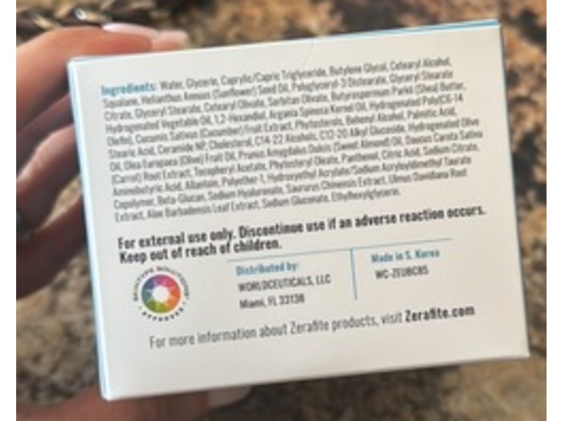 Zerafite Ultra Rich Body Cream Barrier Repair Moisturizer, 8.5 fl oz/250 mL