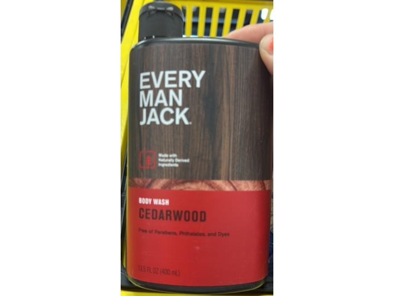 Every Man Jack Body Wash, Cedarwood, 13.5 fl oz/400 mL