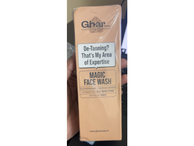 Ghar Soaps Magic Face Wash, Glutathione+Sandalwood, 100 mL