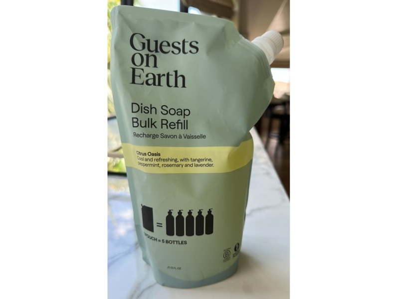 Guests On Earth Dish Soap Bulk Refill, Citrus Oasis, 21.13 fl oz
