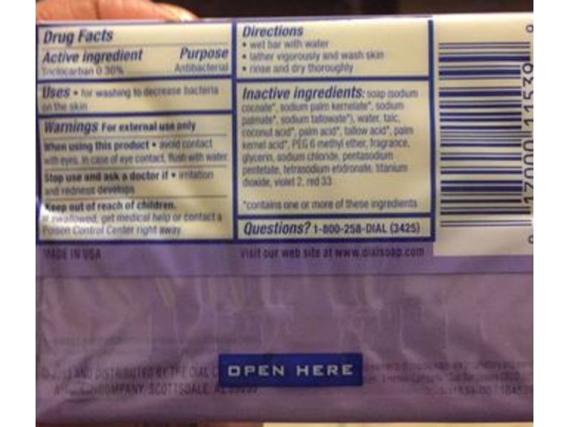 Dial Antibacterial Deodorant Soap, Lavender & Twilight Jasmine, 3.2 oz, Pack Of 2