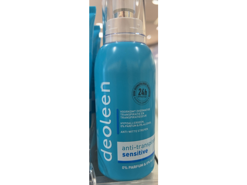 Deoleen Anti-transpirant Pomp spray Sensitive, 75 mL