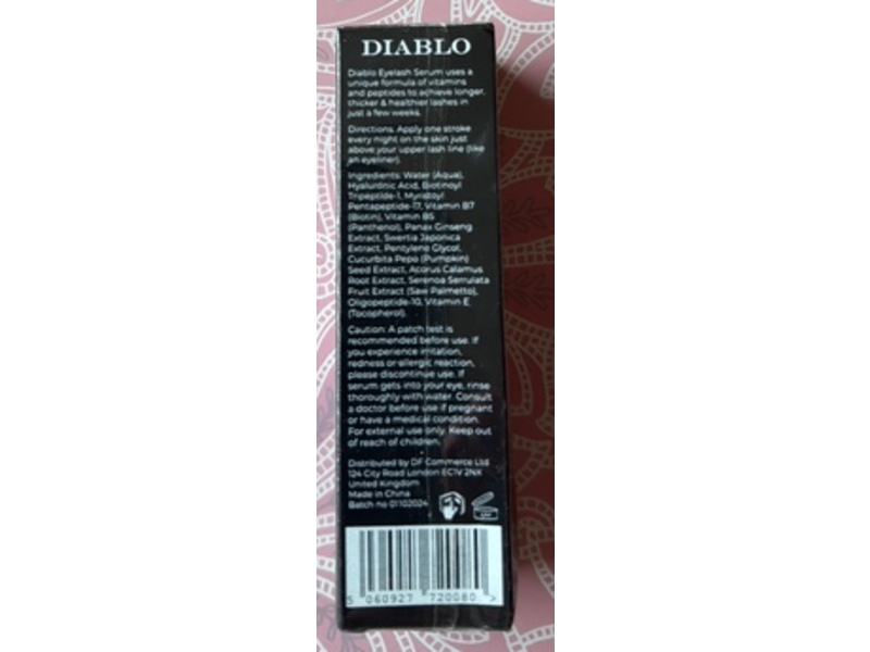 Diablo Eyelash Serum, 0.10 fl oz/3 mL