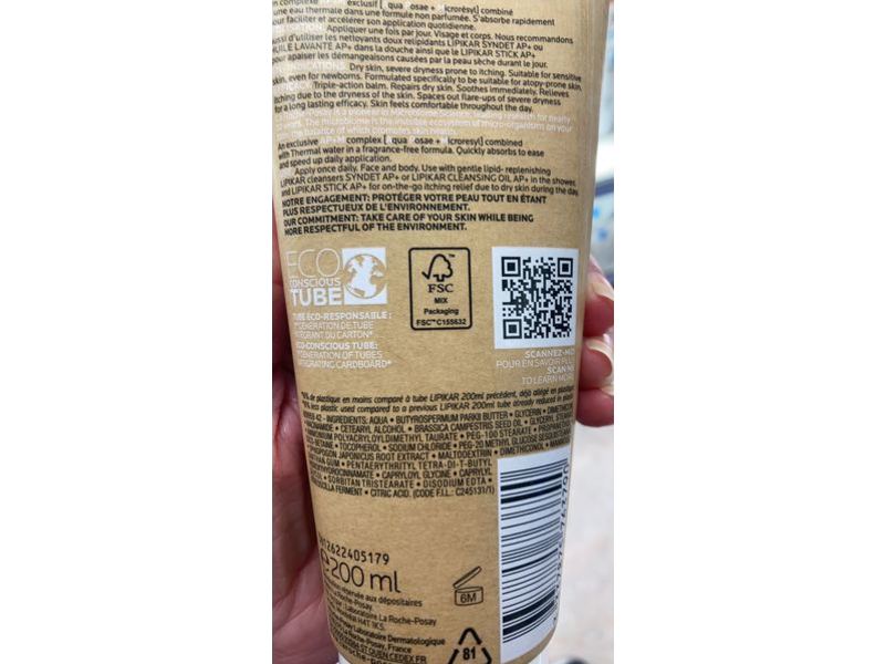 La Roche-Posay Lipikar Baume AP+M Eco Tube, 200 ml