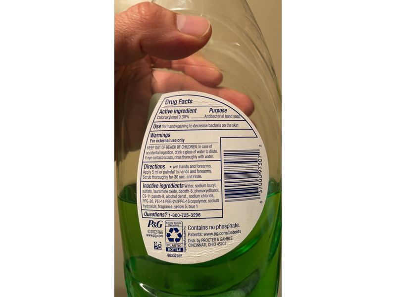 Dawn Antibacterial Hand Soap, Apple blossom Scent, 19.4 fl oz/573 mL