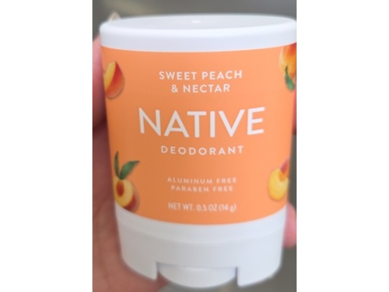 Native Deodorant, Sweet Peach & Nectar, 0.5 oz/14 g