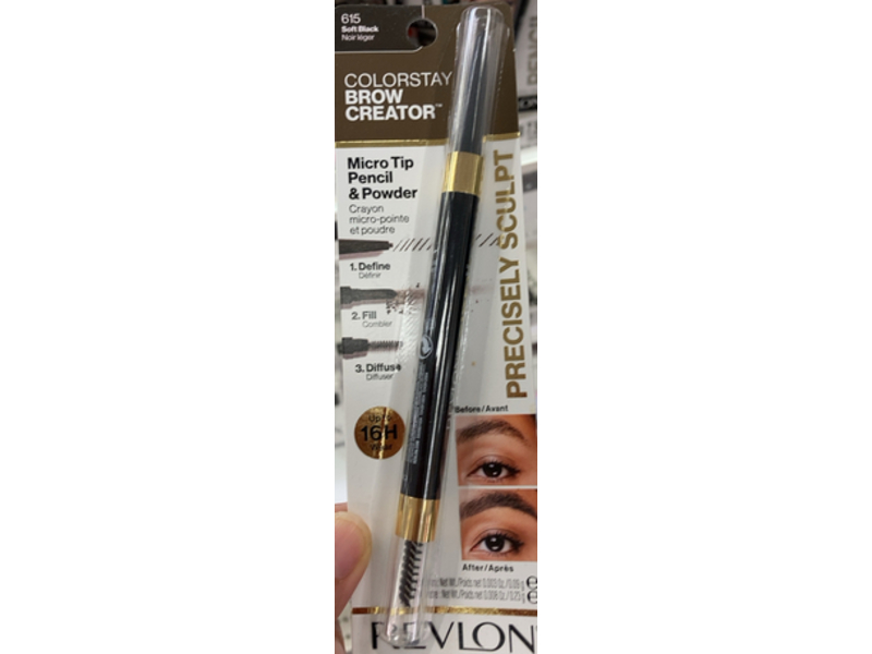 Eyebrow Pencil & Powder Colorstay Brow Creator, Soft Black 0.003 oz/0.09 g, 0.008 oz/0.23 g