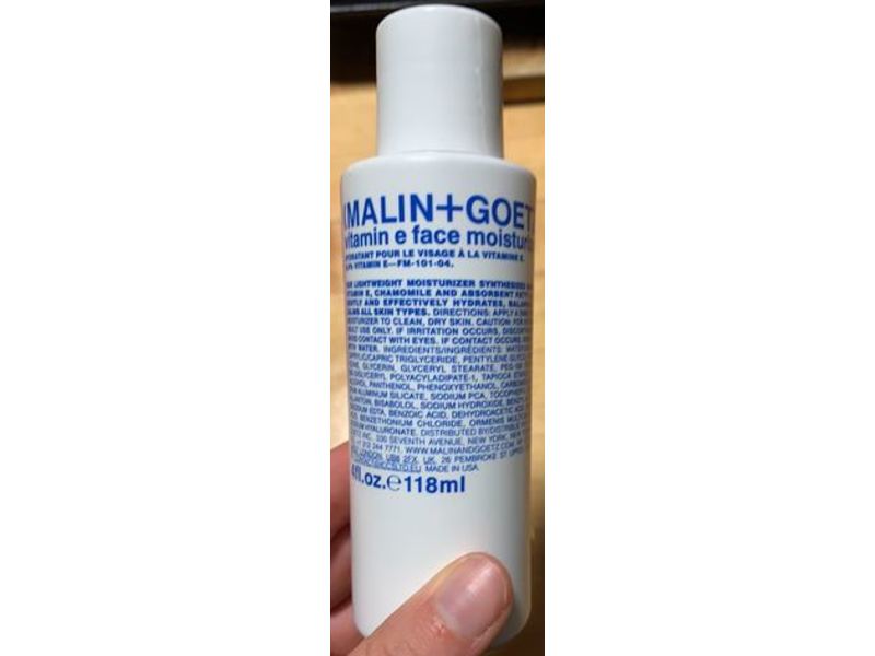 Malin + Goetz Vitamin E Face Moisturizer, 4 fl oz/118 mL