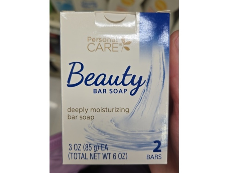 Personal Care Beauty Bar Soap, 3 oz/85 g, 2 Count