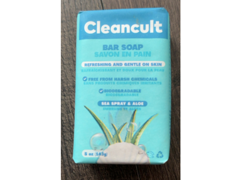 Cleancult Bar Soap, See Spray & Aloe, 5 oz/143 g