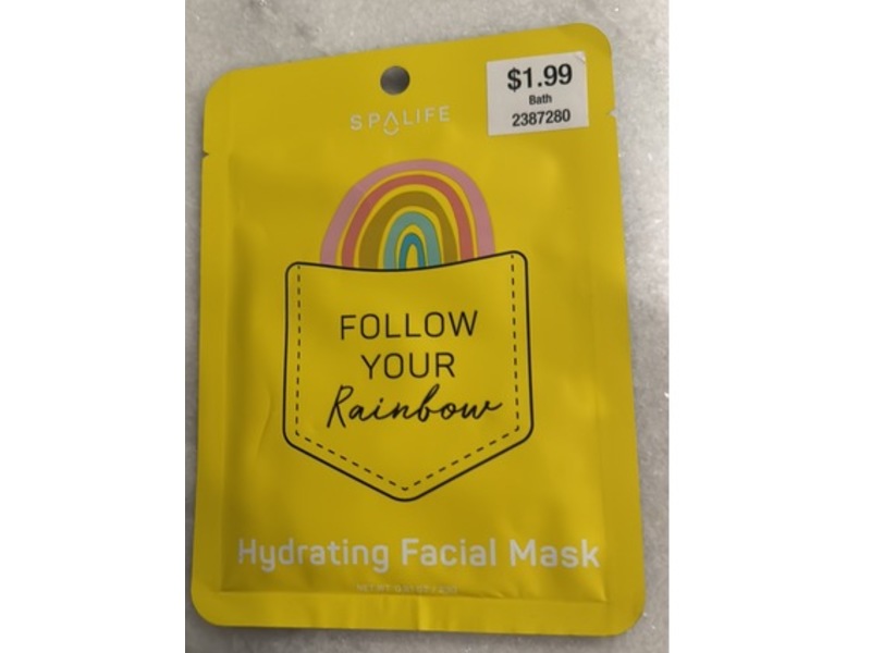 SpaLife Follow Your Rainbow Hydrating Facial Mask, 0.81 oz/23 g