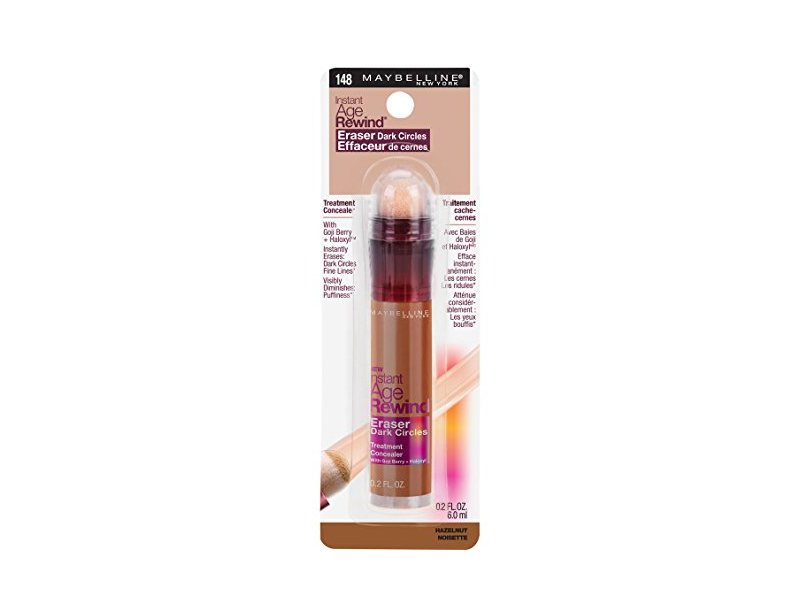 Maybelline Instant Age Rewind Eraser Dark Circles Treatment Concealer, Hazelnut, 0.2 fl. oz.