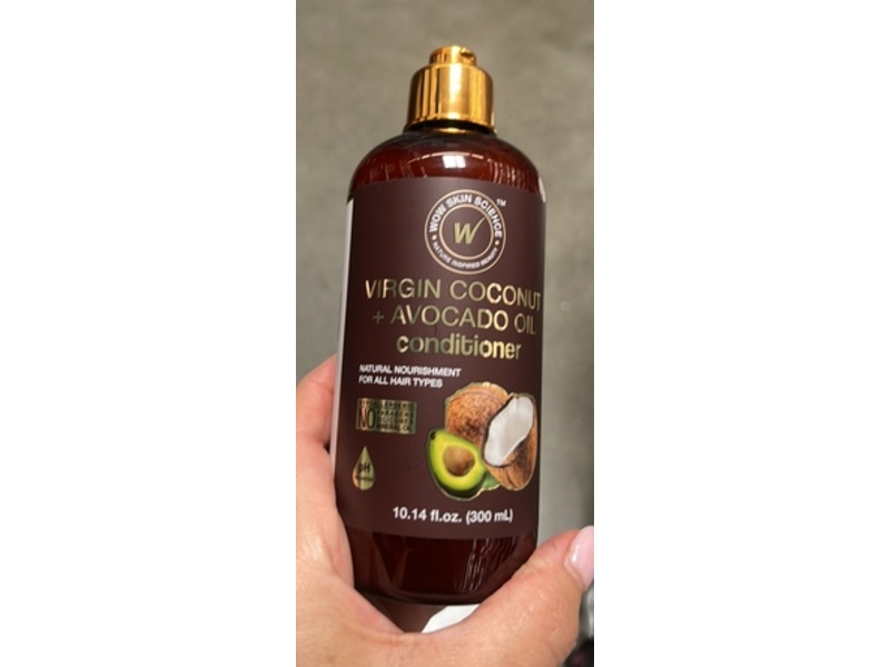 Wow Skin Science Conditioner, Virgin Coconut + Avaocado Oil, 10.14 fl oz/300 mL