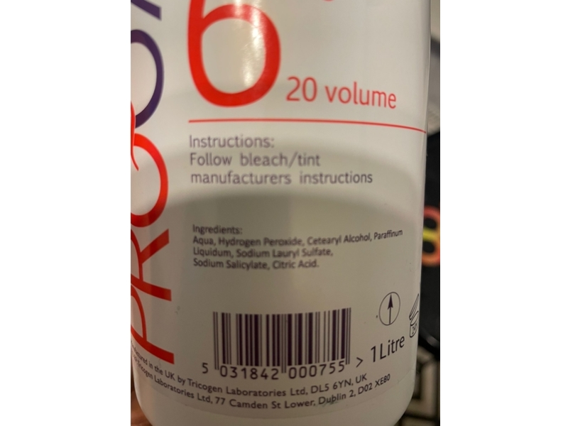 Pro Oxide Cream Peroxide, 20 Volume, 1 L