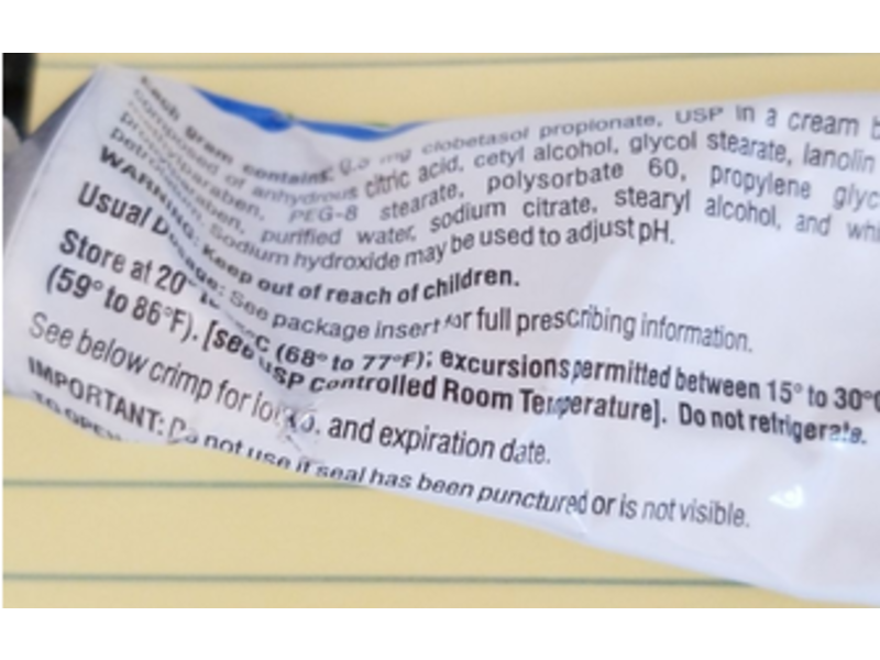 Clobetasol Propionate Cream USP 0.05%, 60 g, Alembic (RX)