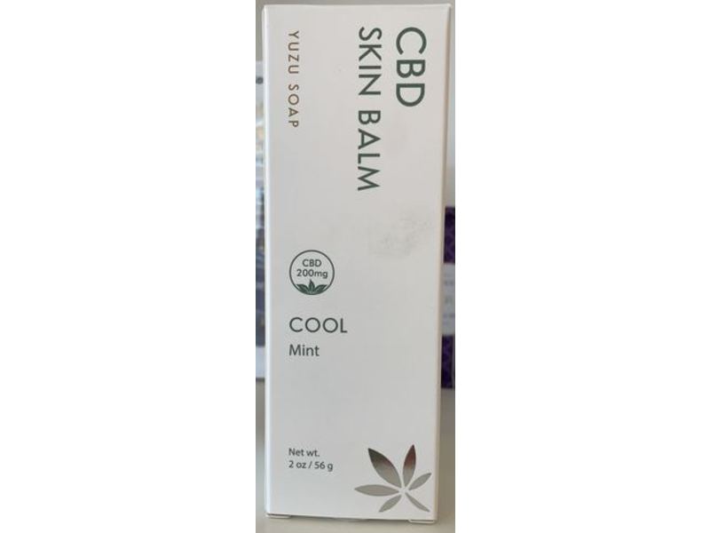 Yuzu Soap CBD Skin Balm, Cool Mint, 2 oz/56 g
