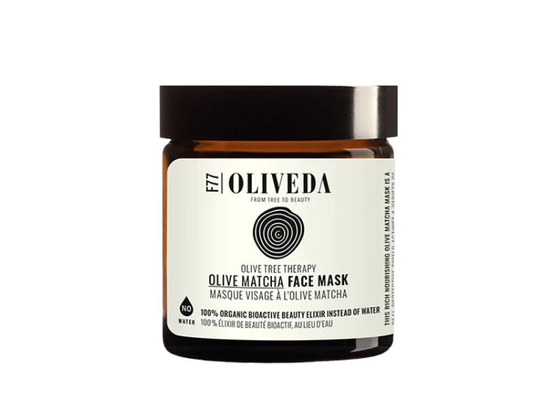 Oliveda Olive Matcha Face Mask, 2.0 fl oz/60 mL